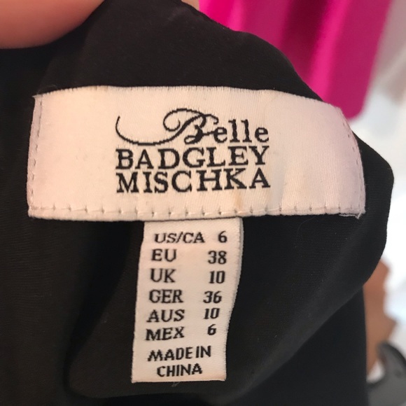 Black and pink 2-piece evening gown - Picture 3 of 4